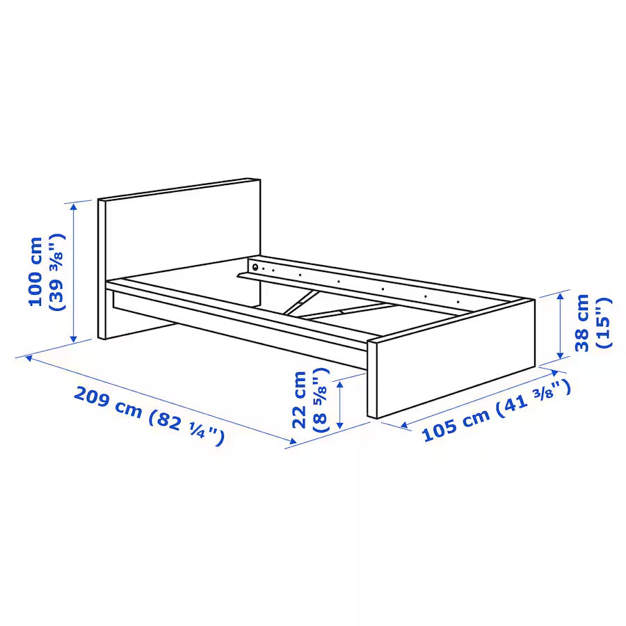 Cama solteiro IKEA Malm