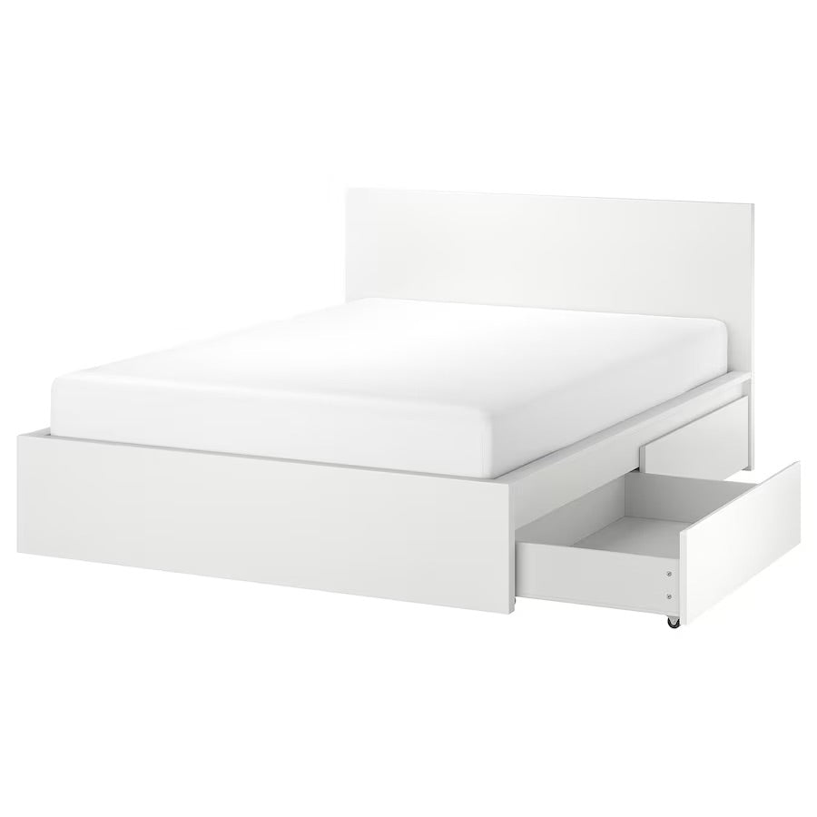 Cama casal IKEA Malm com gavetões