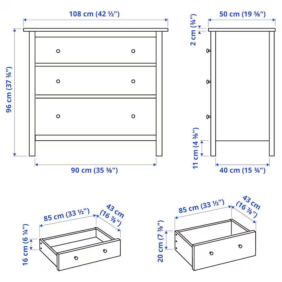 Cômoda IKEA Hemnes