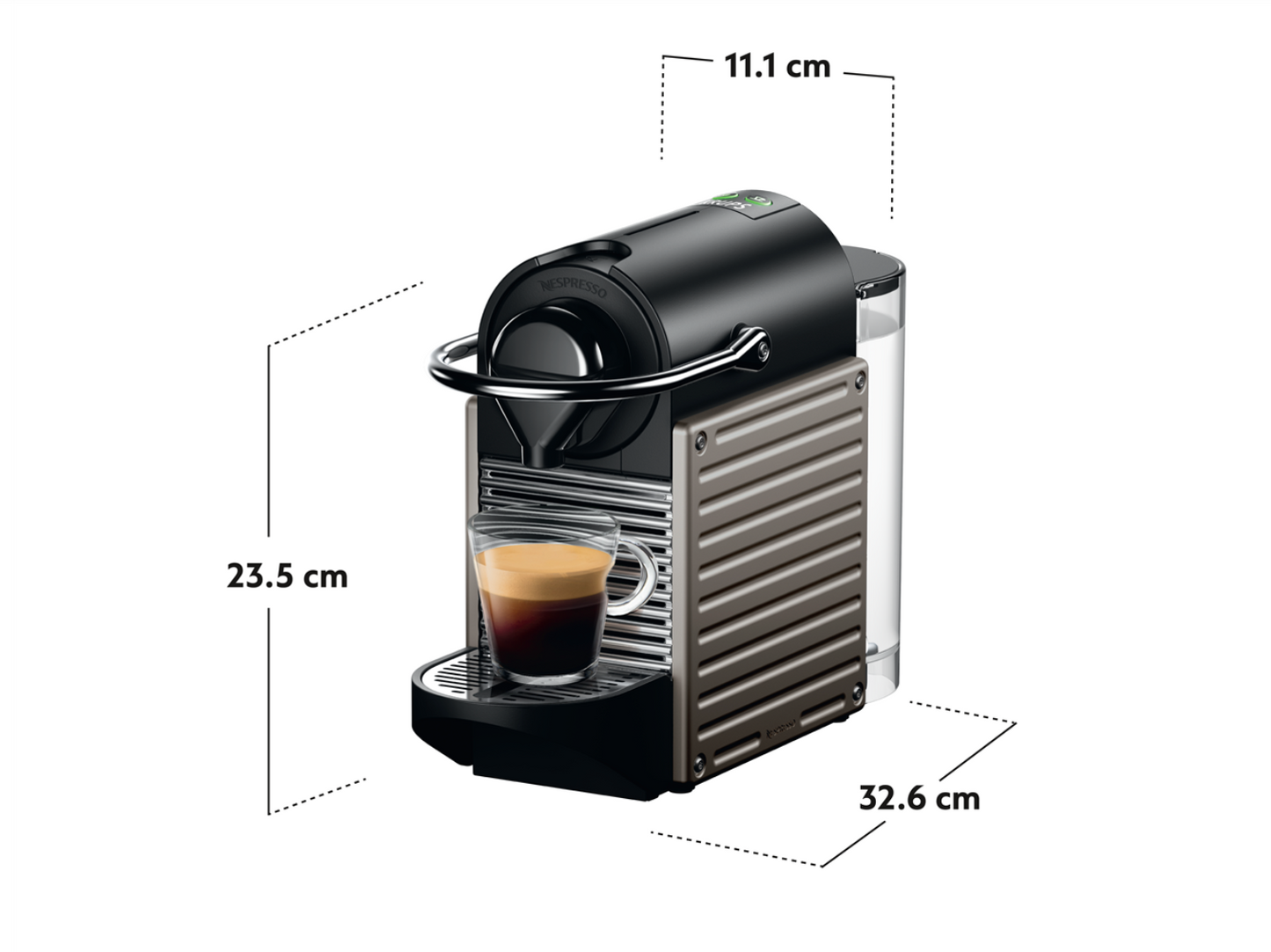 Máquina Nespresso Pixie XN304T10 Titânio